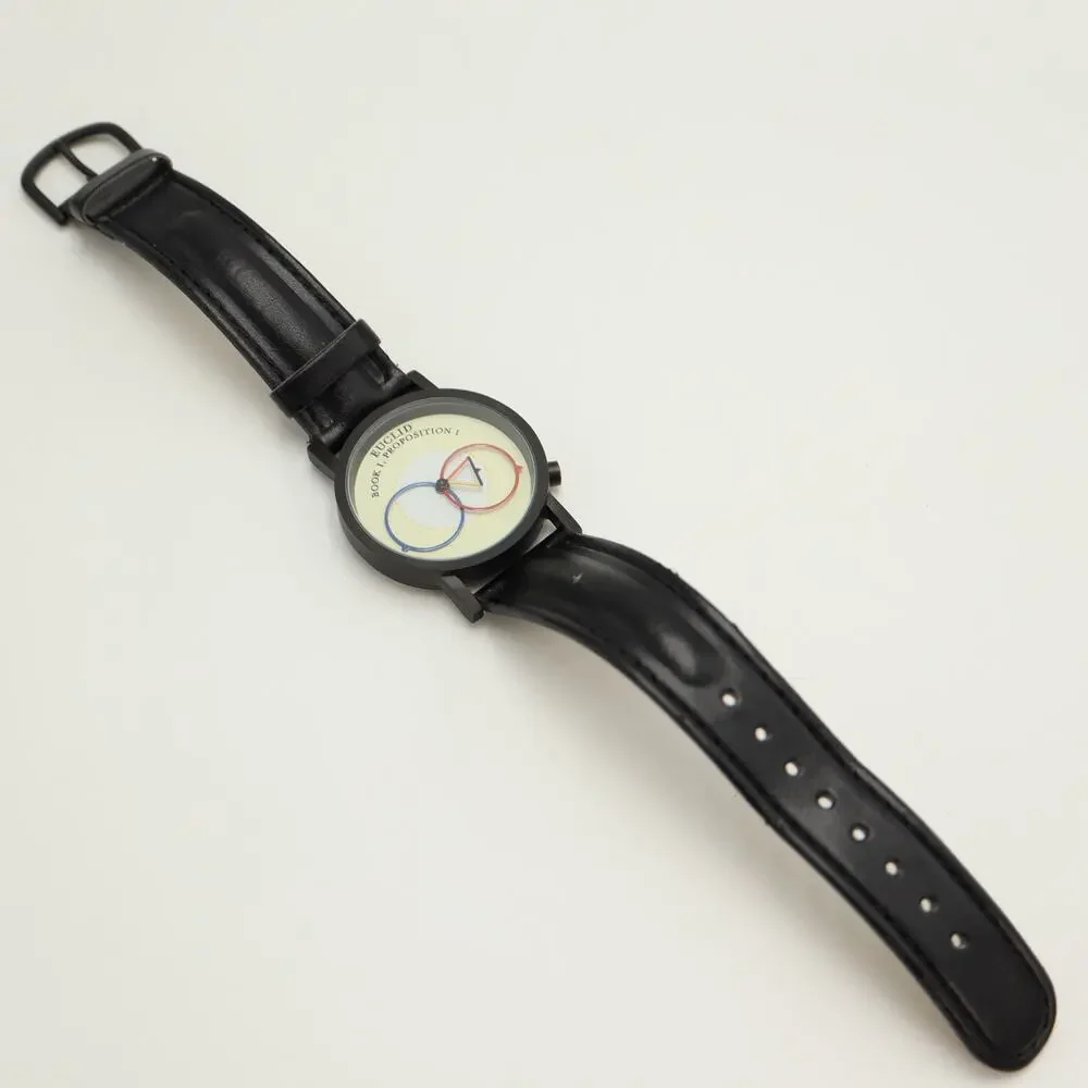 Tempus Fugit Euclid Geometry 33mm Watch Unemployed Philosopher Guild New Battery